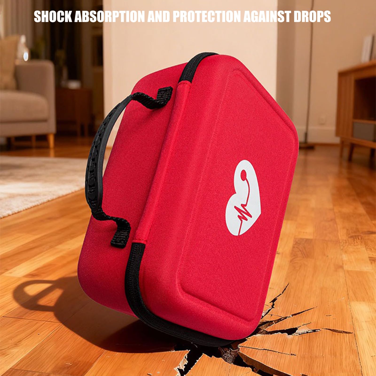 Étui de protection avec poche intérieure, coque rigide, boîte résistante aux chocs, organiseur, pochette, sac de rangement pour tensiomètre, extérieur