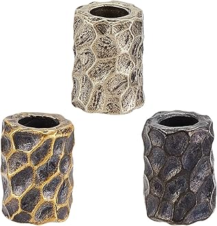 OLYCRAFT 3Pcs 3 Color 11x15mm Paracord Beads with 6mm Large Hole Column Lanya...