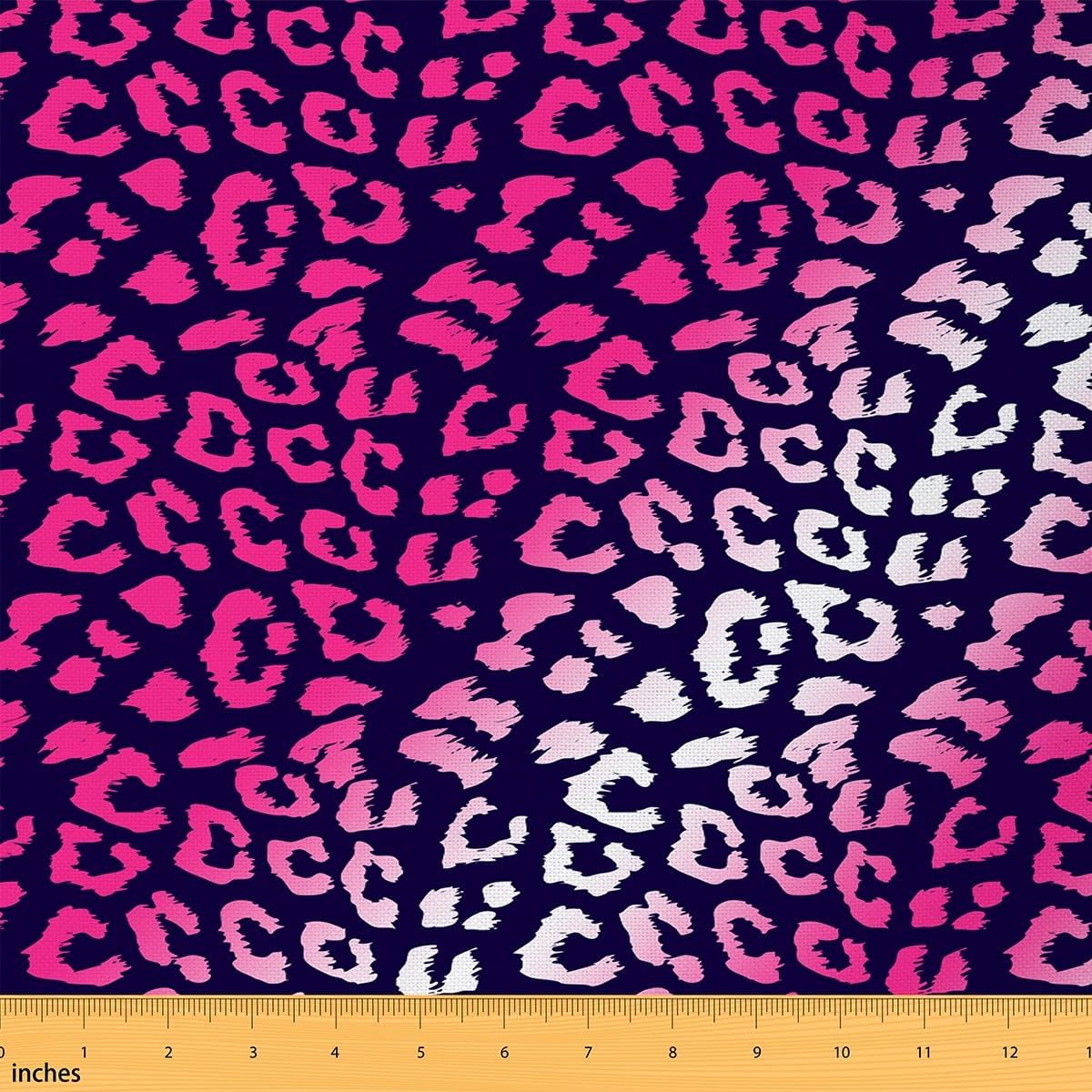 Cheetah Leopard Print Upholstery Fabric by The Yard - Wild Animal Safari Decorative Pink Ombre for Women, Girls, Kids - Waterproof DIY Quilting Sewing Material, 10 Yards
