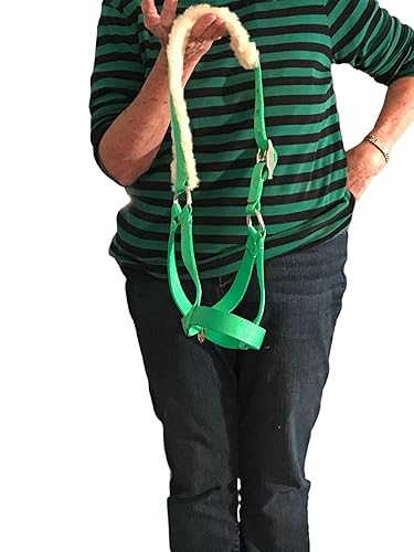 Miniatura 5 de Padded Cattle Halters Bull Cow Yearling Calf Newborn (Calf, Lime Green)