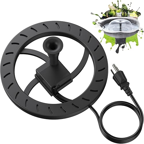 AISITIN Calentador de baño para pájaros de 100 W con fuente para exteriores en invierno, descongelador de plástico duradero con impermeable y