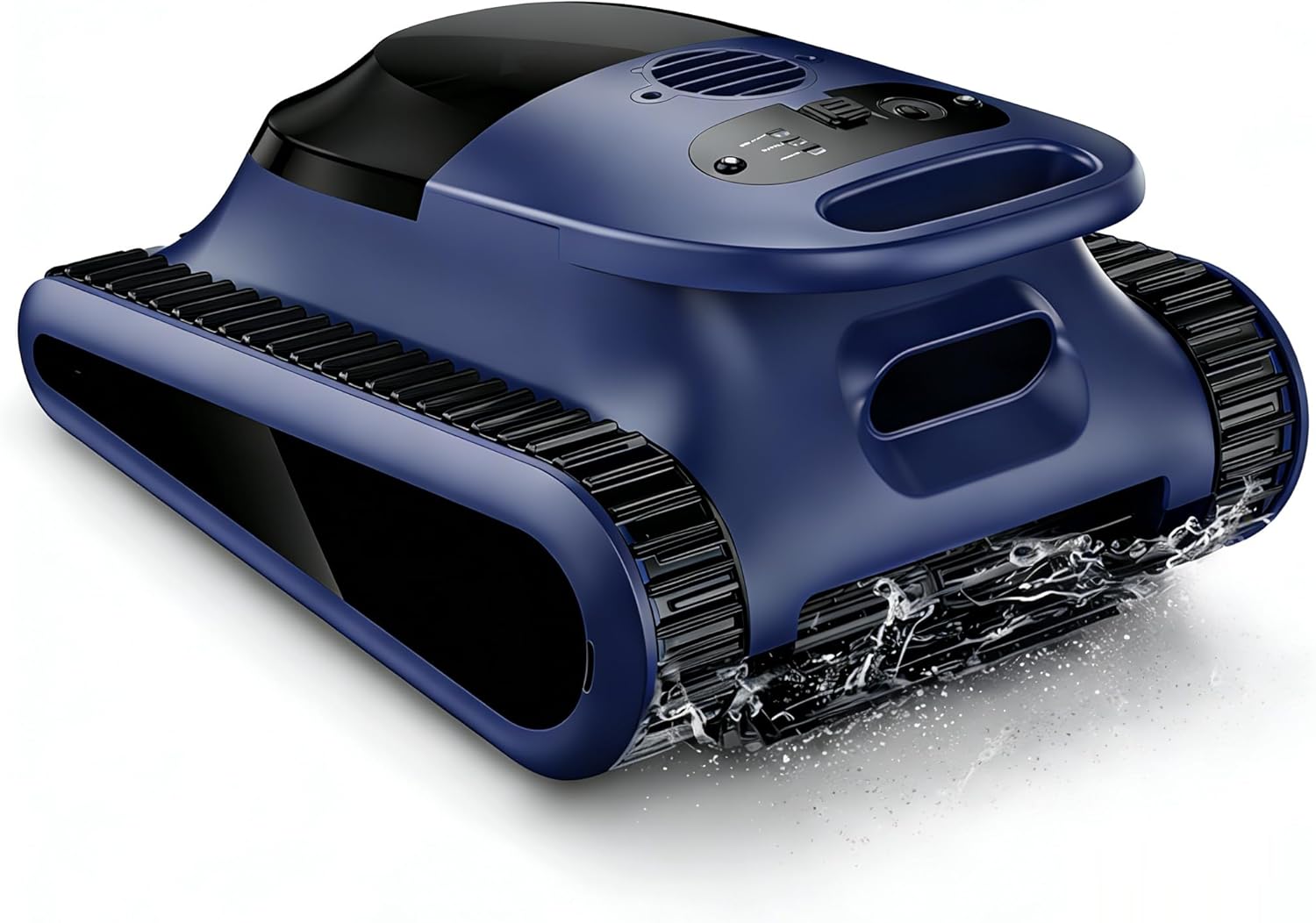 Sonar Navigation Pool Vacuum for Inground Above Ground Pools, Climb Stairs Pool Cleaner with 3 Modes, Powerful Suction, Self-Parking, Wall&Waterline Cleaning Pool Robot, Clean Up to 2150 Sq.Ft