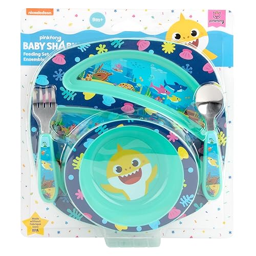 Vista 12 de The First Years Bluey - Juego de vajilla de 4 piezas, sin BPA, apto para lavavajillas, con plato dividido, cuenco, tenedor, cuchara, multicolor