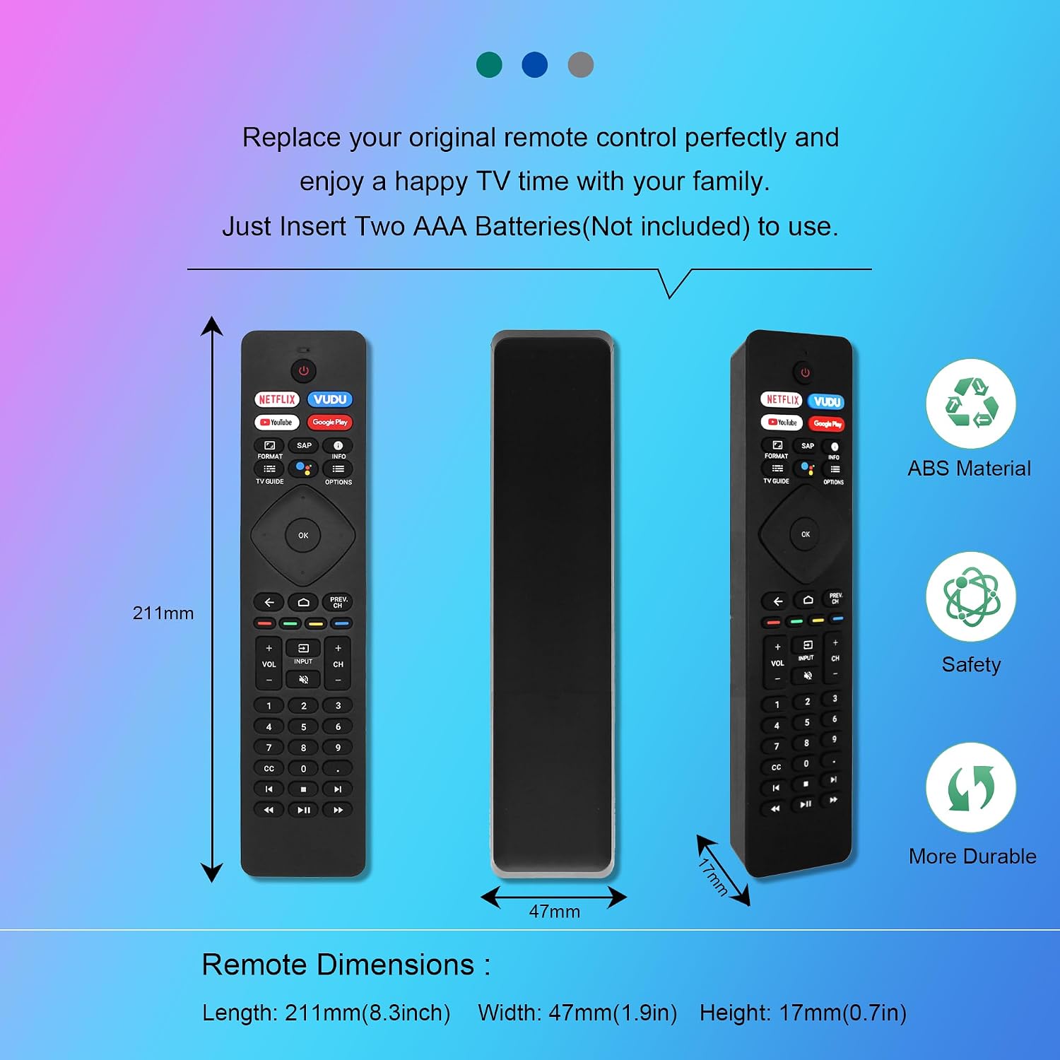 ZYK Remote Control Dimensions and Material