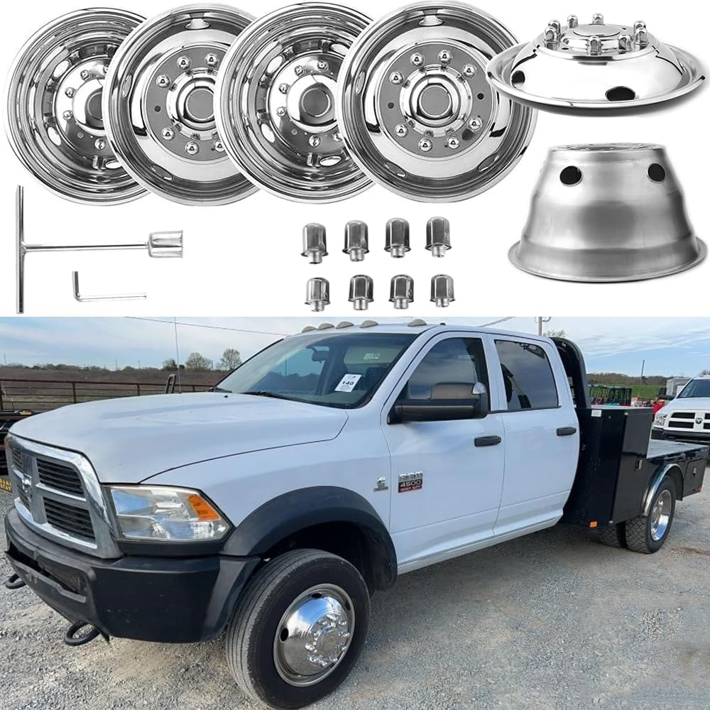 19.5" Stainless Steel Dually Wheel Simulator for 2012-2025 Ram4500/5500-DRW