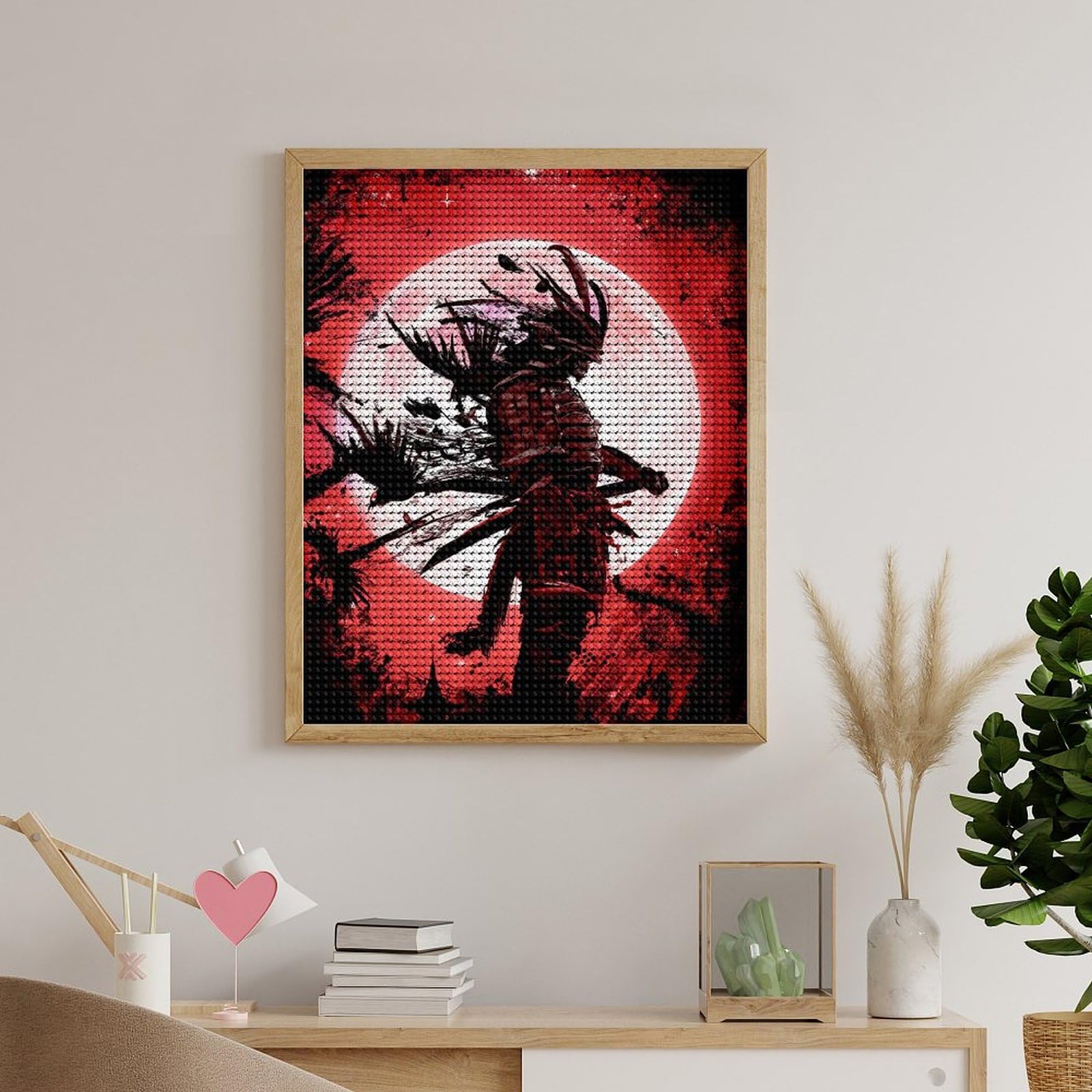 Amazon | ダイヤモンドアート 日本の幽霊侍 サムライ アニメ DIY 手芸