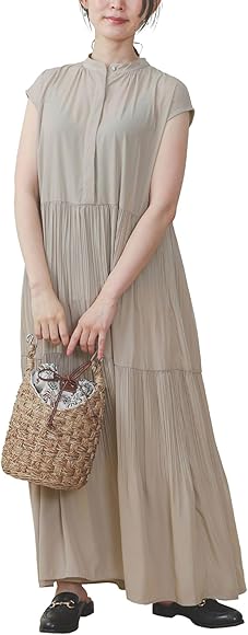 Amazon.co.jp: [ビームスハート] ワンピース スキッパー ティアード  