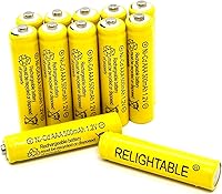 Vista 2 de 500mAh AAA NiCd 1.2v baterías recargables jardín solar Ni-Cd luz LED E (6)