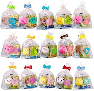 G0DIVA プチギフト 15袋 リボンアニマル チョコ イースター 個包装 アニマル お礼 退職 ナポリタン バレンタイン ホワイトデー バレンタインデー ハートチョコ チョコレート (thank youシール付き)