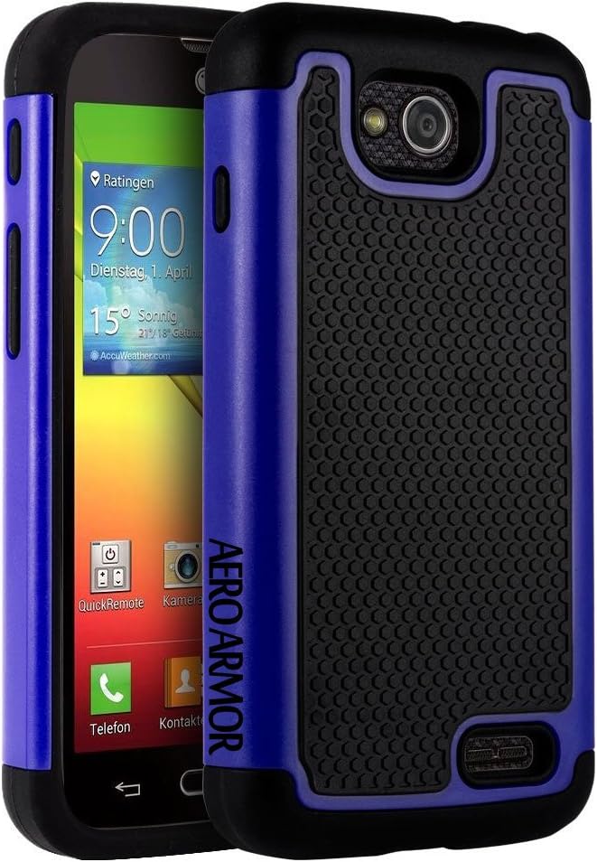 LG Optimus L90 Case, AERO ARMOR Protective Case for LG Optimus L90 - Blue