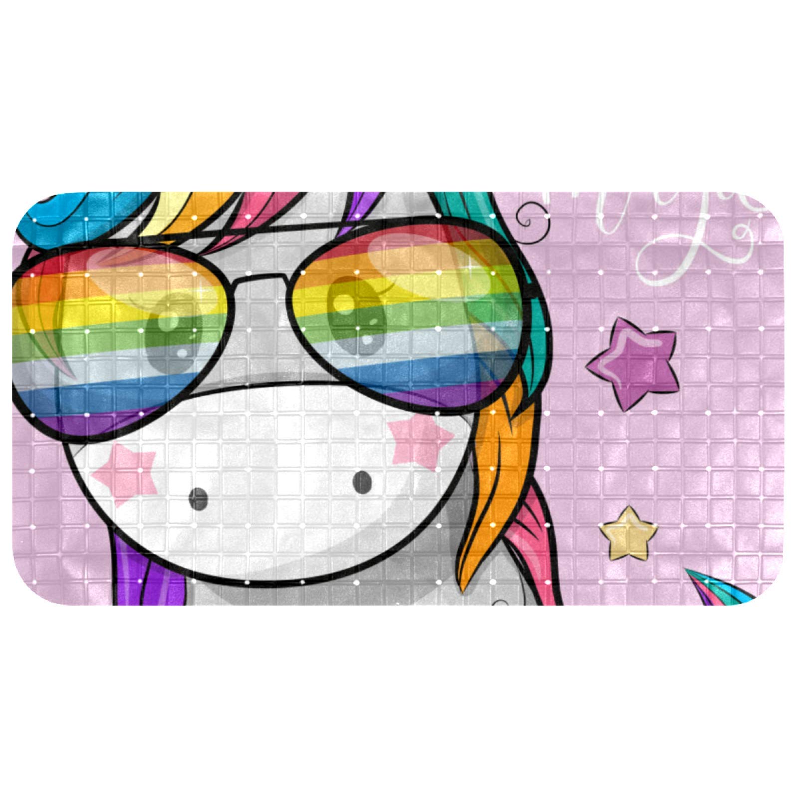 Tapis de bain pour bébé antidérapant licorne lavable en machine