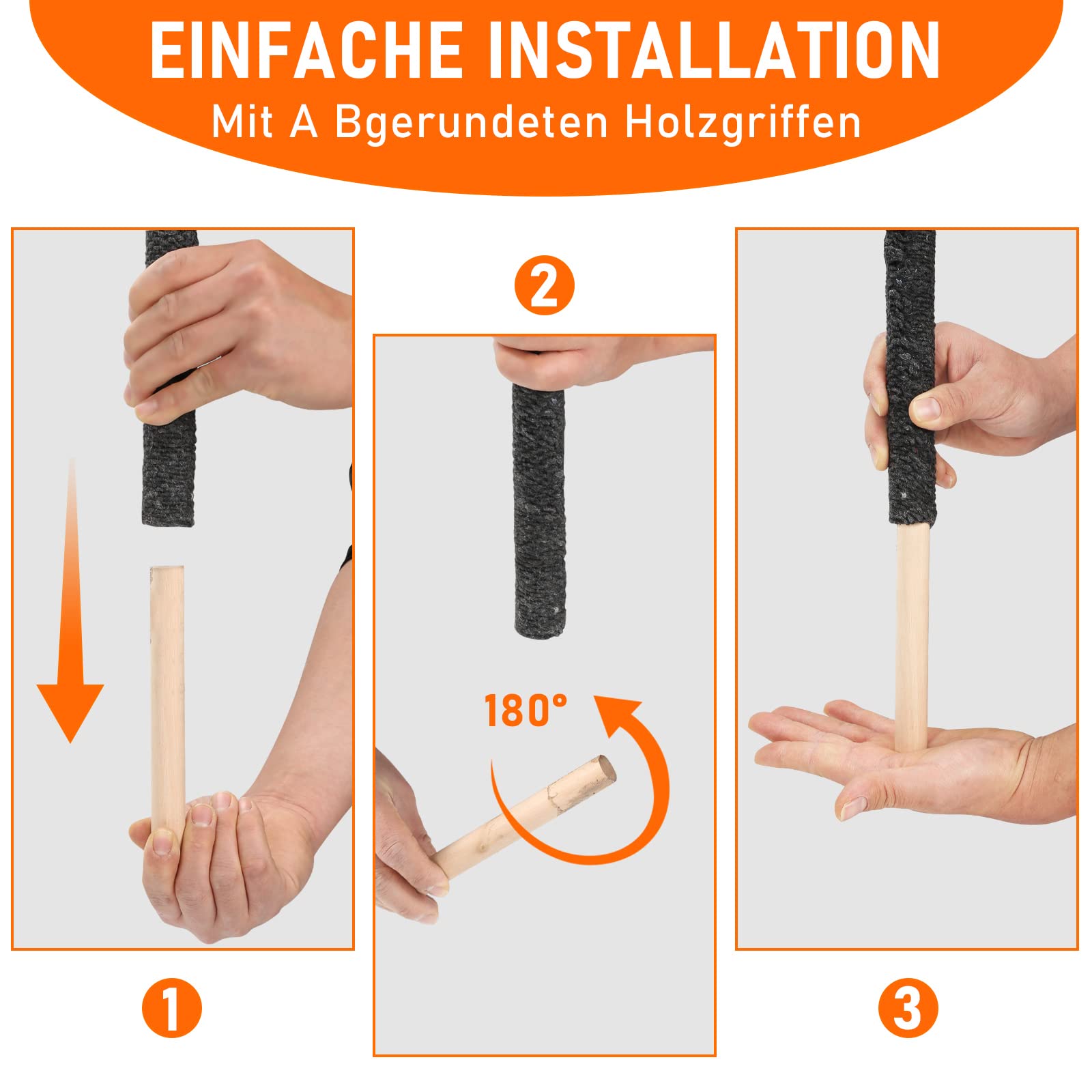 Gimisgu Antorchas de jardín para exteriores, 25 unidades, tiempo de combustión, 45 min, incluye protector de manos con mango extra largo, para niños, antorchas nocturnas