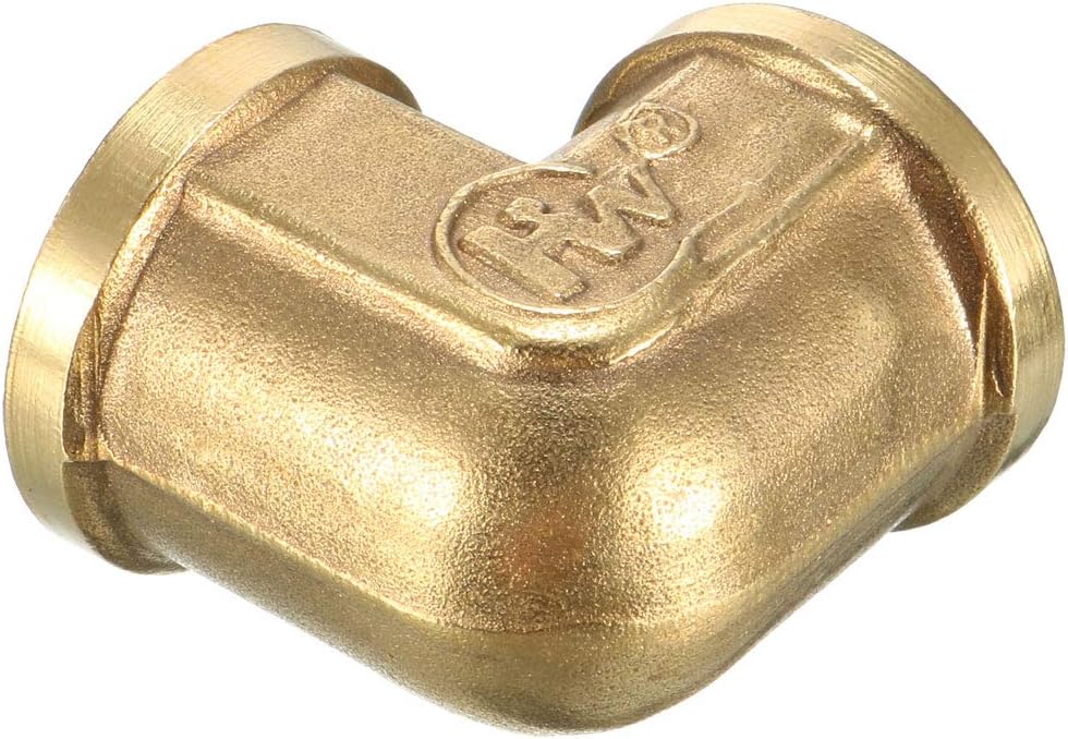 90 Degree Elbow,Tube Elbow Converter,Brass Elbow Pipe Fitting 90 Degree 1/2,3/4,1in PT Female x 1/2,3/4,1in PT Female Coupling(DN25 1in)