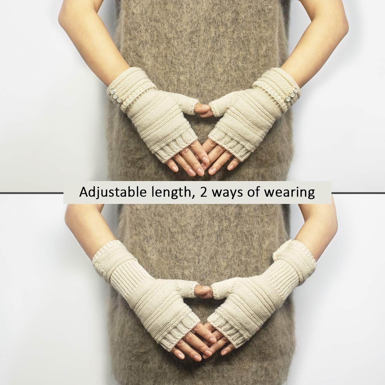 Dahlia Womens Cold Weather Arm Warmers & Fingerless Gloves - Various Styles