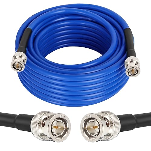 XRDS -RF Cable SDI 12G de 35 pies, cable de video SDI 3G6G12G 75ohm BNC Cable compatible con HD-SDI3G6G-SDI4K8K para cámara de seguridad de video