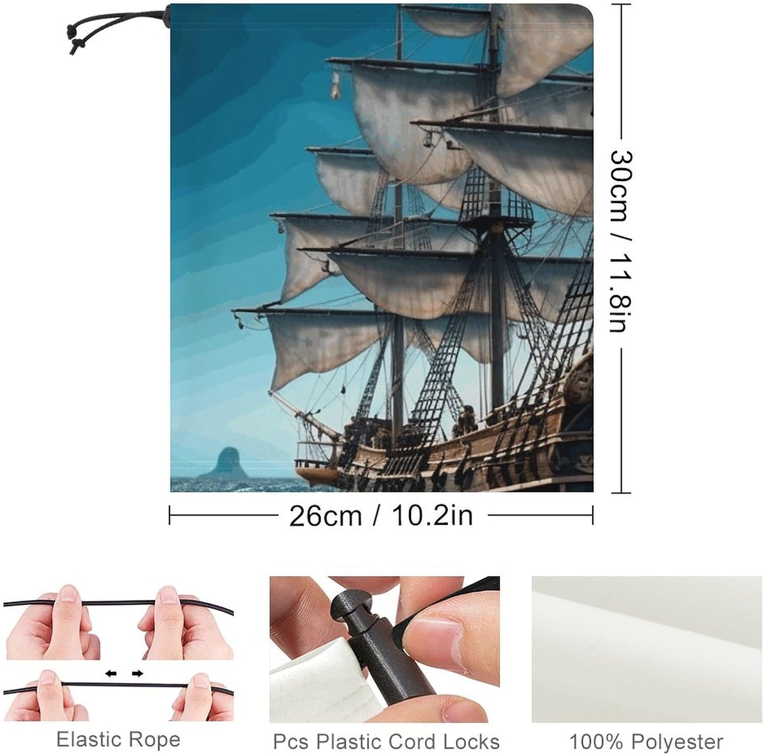 Neck Gaiter Face Mask for Cold Weather Pirate Ship Face Cover Scarf for Men Women Elastic Headbands Wind-proof Bandana for Skiing Fishing Hiking Cycling