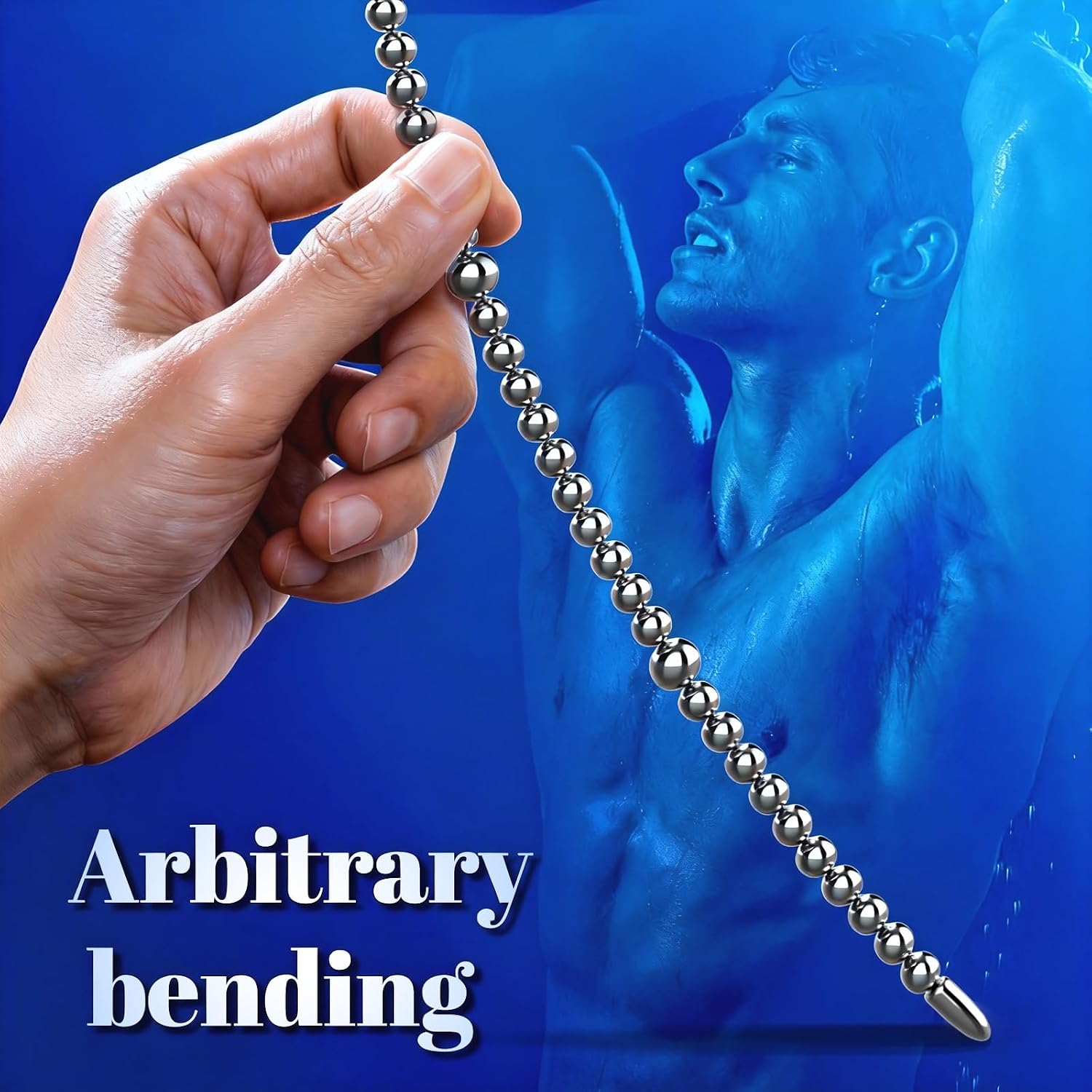 Urethral Sound Stainless Steel Penis Plugs Cock Beads Dilator Sex Toys for Men, Smooth Catheter Prostate Stimulator & Male Masturbation Sounding Rods Adult Toys for Male Beginner Solo & Couple Play
