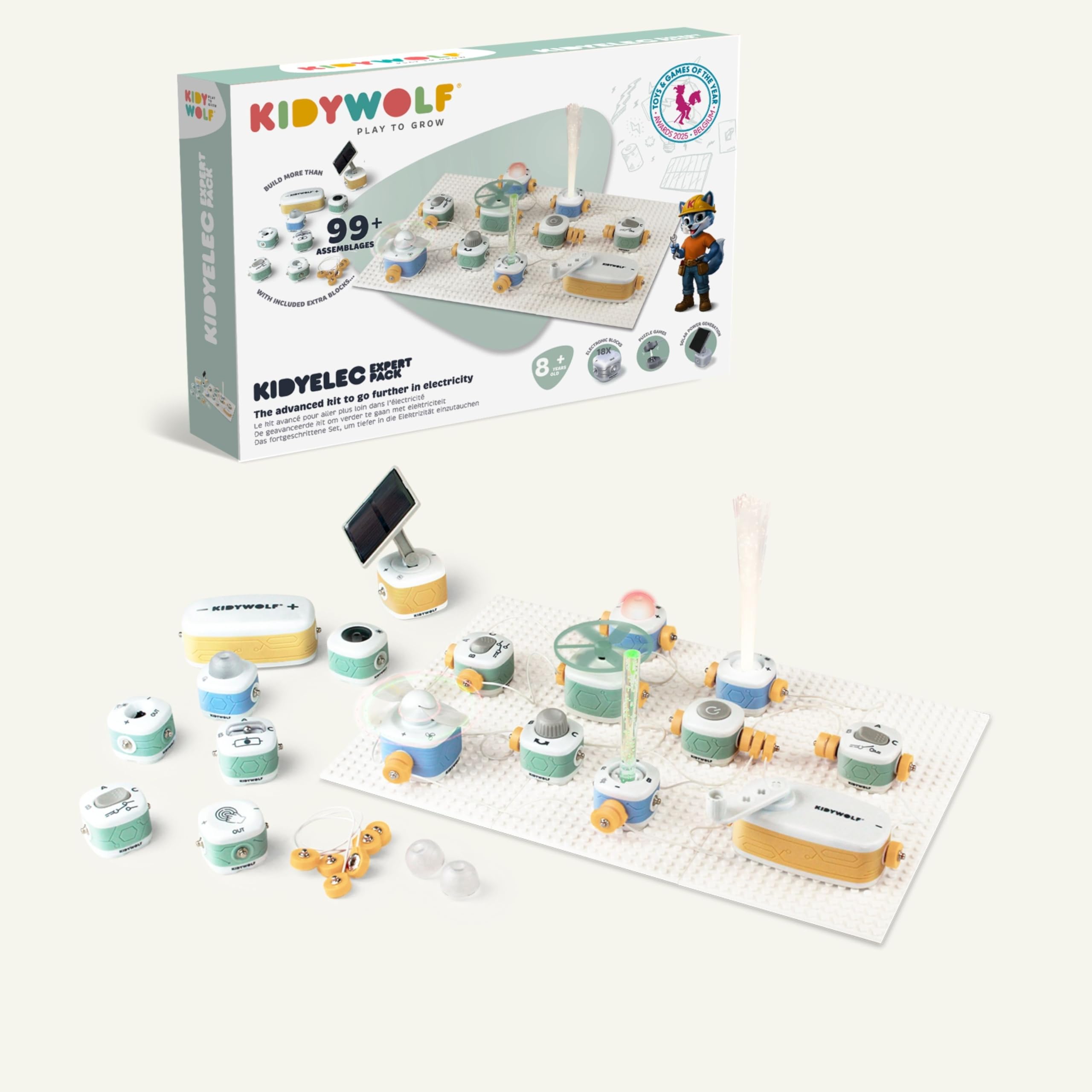 Kidyelec Expert Kit Électronique Avancé STEM 18 Blocs dès 8 Ans