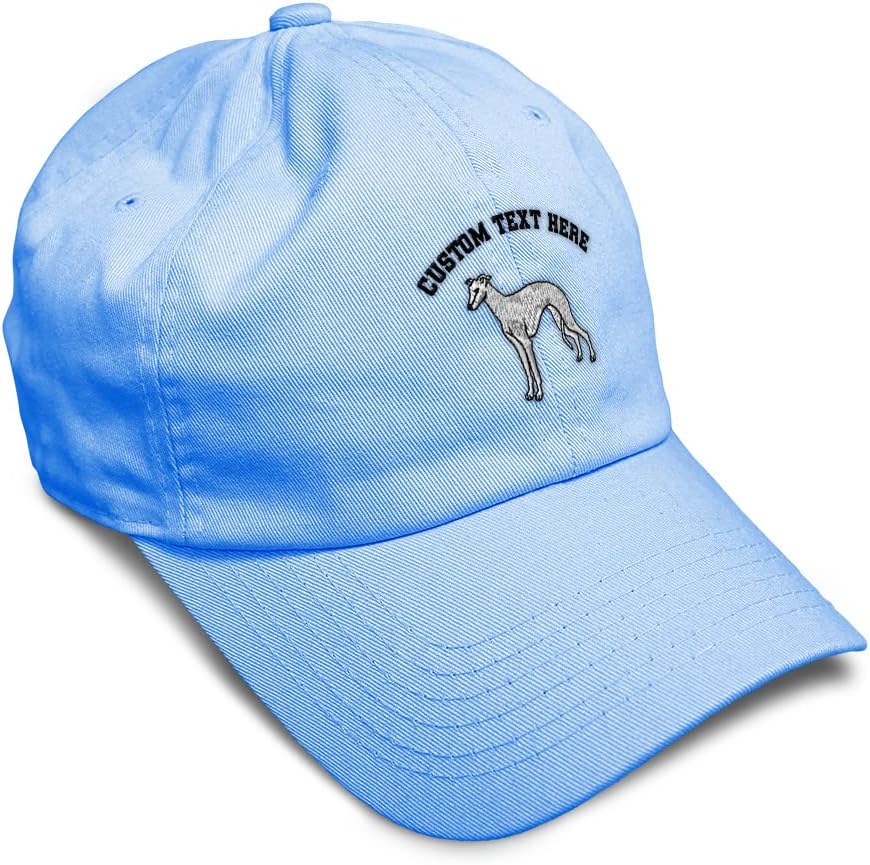 Soft Baseball Hat Embroidered Greyhound Dog Racing Courser Men & Ladies Cap Cotton