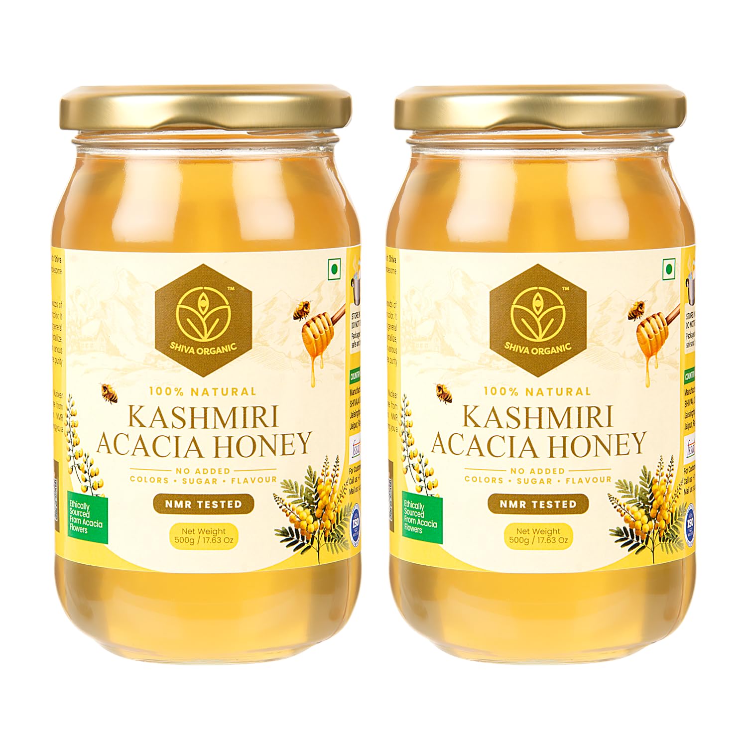 Shiva Organic Kashmir Acacia Honey, 1 kg |100% Raw and Pure|Natural and Original|No Added Sugar|Fresh Kashmir Honey|Unprocessed Honey (B0D8H5H42W) Amazon Price History, Amazon Price Tracker
