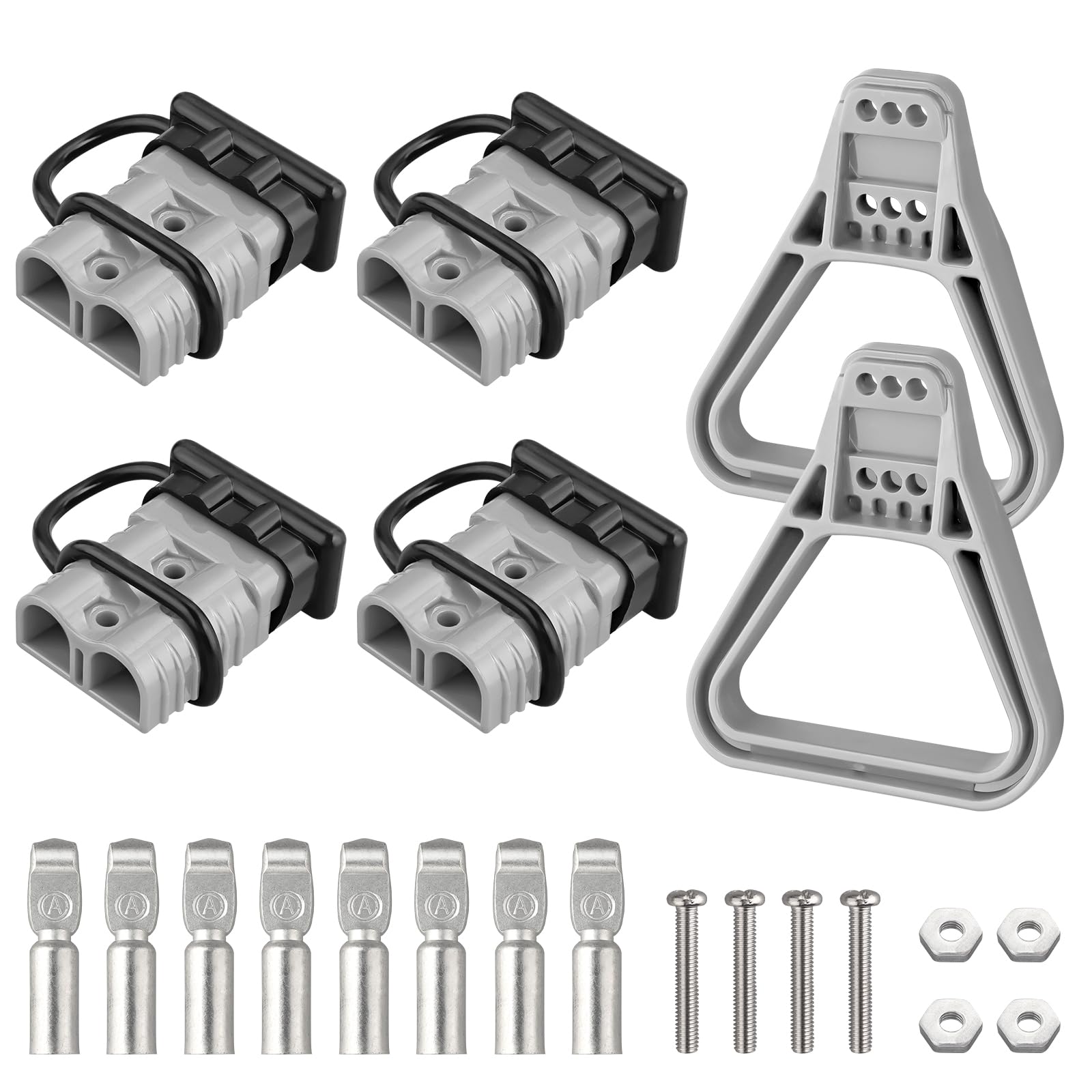 Connettore Rapido Per Batteria Auto 175A - Kit 4 Pezzi Con Terminali, Per Auto, Camper E Station Wagon