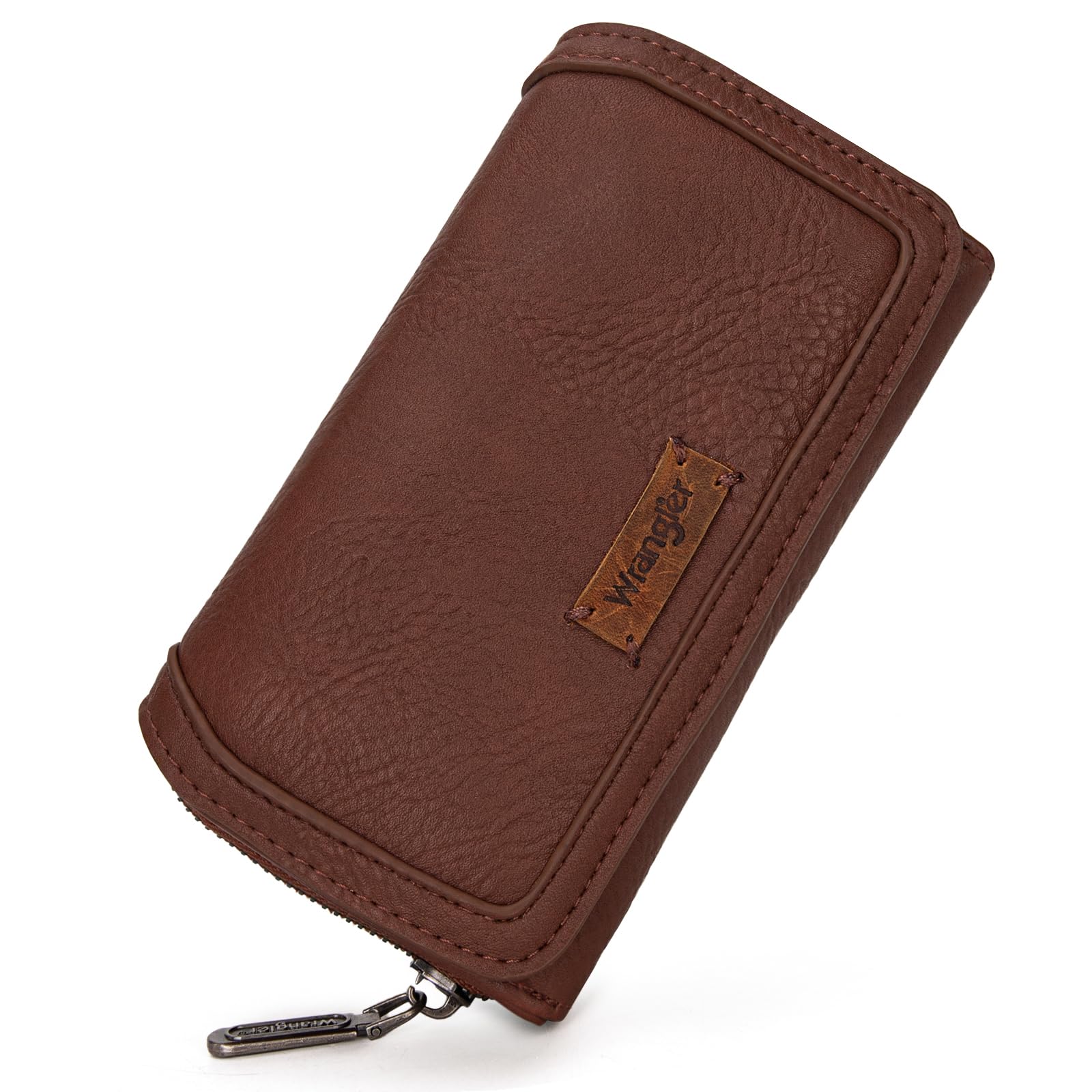 Montana West x Wrangler Wallet for Women Minimalist Clutch Wristlet Purse RFID Blocking Credit Card Holder