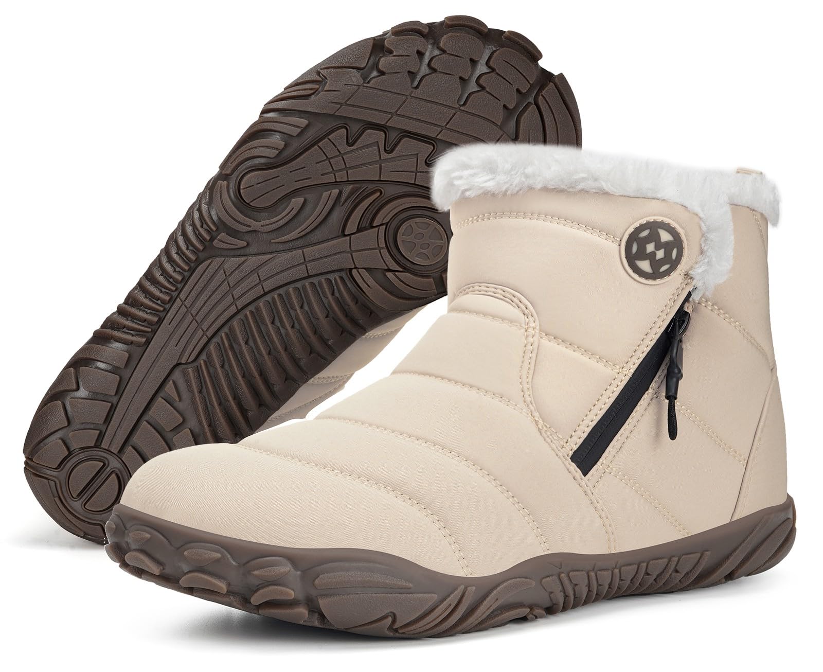 Gaatpot Barefoot Botas Mujer Hombre Botines de Nieve Invierno