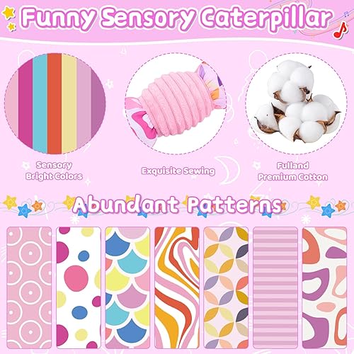 Miniatura 3 de Juguetes para bebés de 0 a 6 a 12 meses, animales de peluche, juguetes sensoriales con sonajeros arrugados, texturas y espejos, regalos para niños