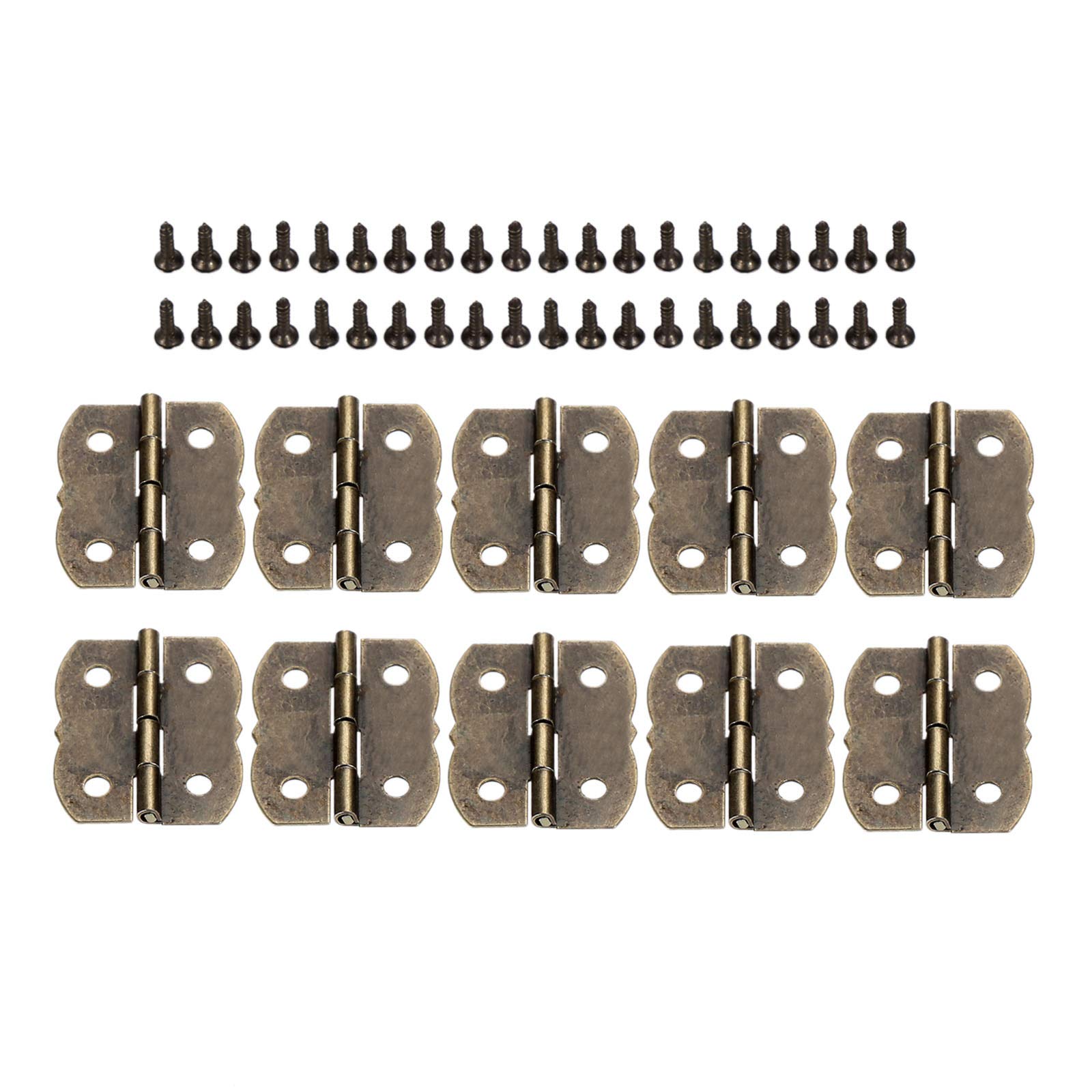 dophee 10Pcs Mini Butterfly Hinges, Decorative Hinges for Wooden Case ...