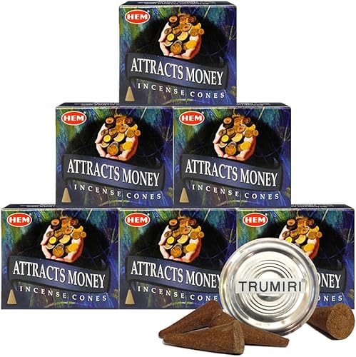 Vista 36 de TRUMIRI Paquete de soporte para cono de incienso con dobladillo de conos de incienso de copal, paquete de 6 (aproximadamente 60 conos)