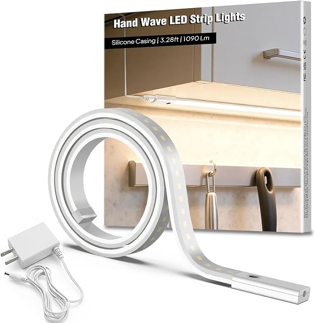 L'éclairage sous cabinet, 40-inch 1090 Lumens LED Lumière de bande, CRI 90+ Rendu haute couleur, 5 Températures de couleur, Luminaires sous le comptoir pour la cuisine, placard, plateau