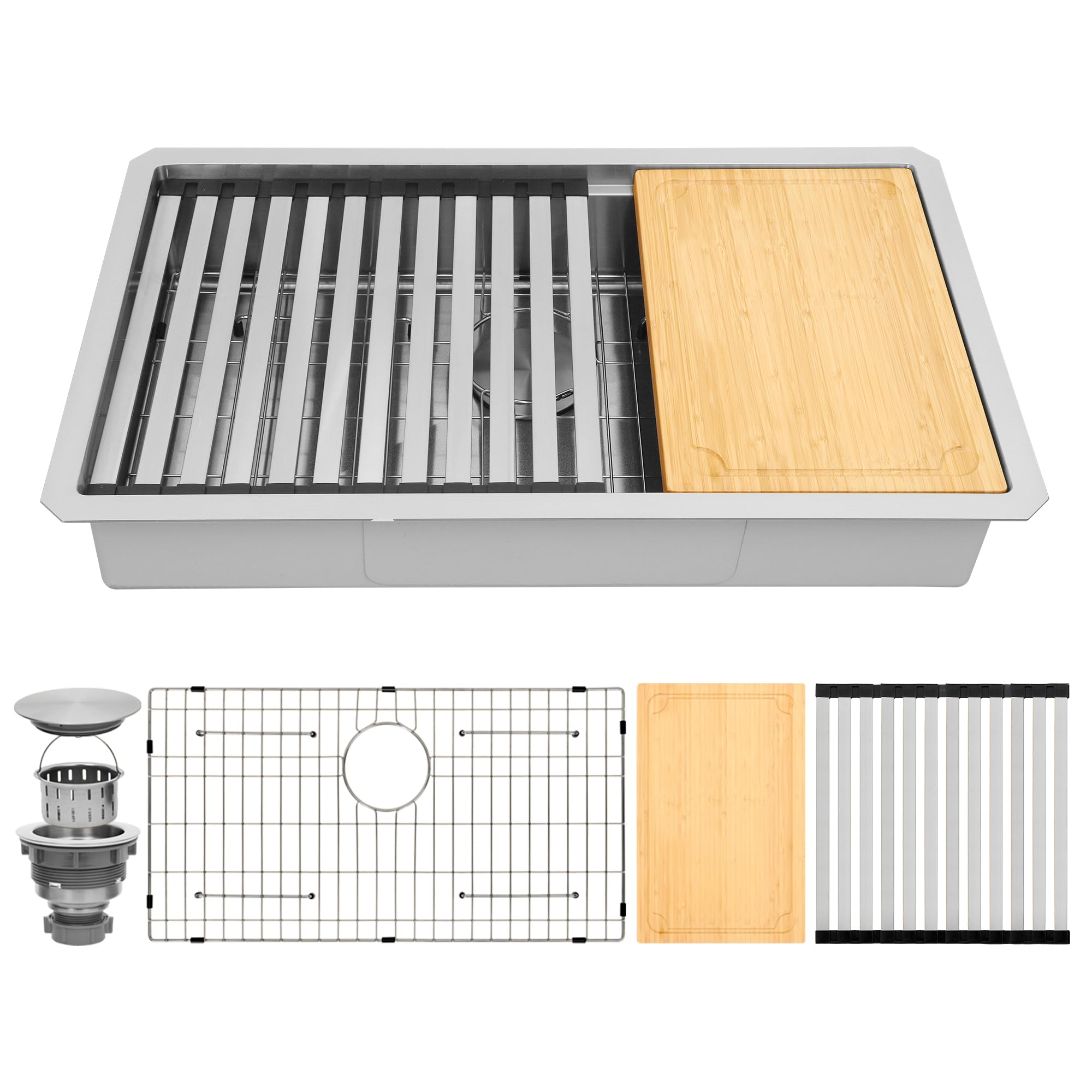 MONSINTA 30 Inch Stainless Undermount Sink