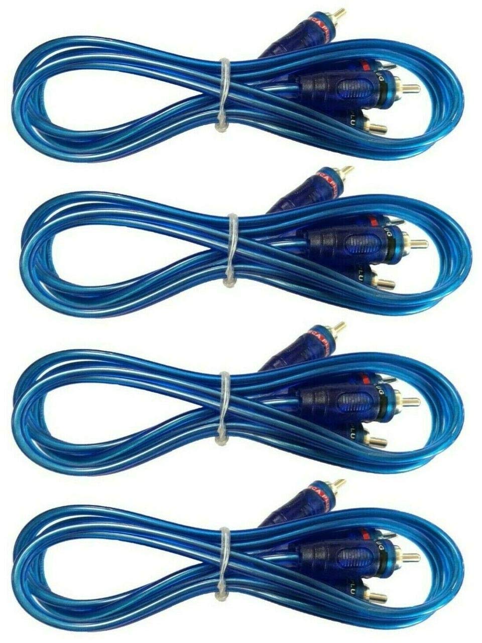 10 MK AUDIO 17' RCA Stereo Plug Cable 2 Male to 2 Male Car Stereo Marine Home Au