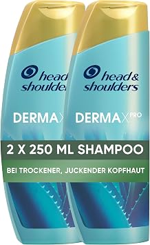 Head &amp; Shoulders DERMAXPRO Lot de 2 flacons de 250 ml de shampoing apaisant avec shampoing, soin cheveux Liquide