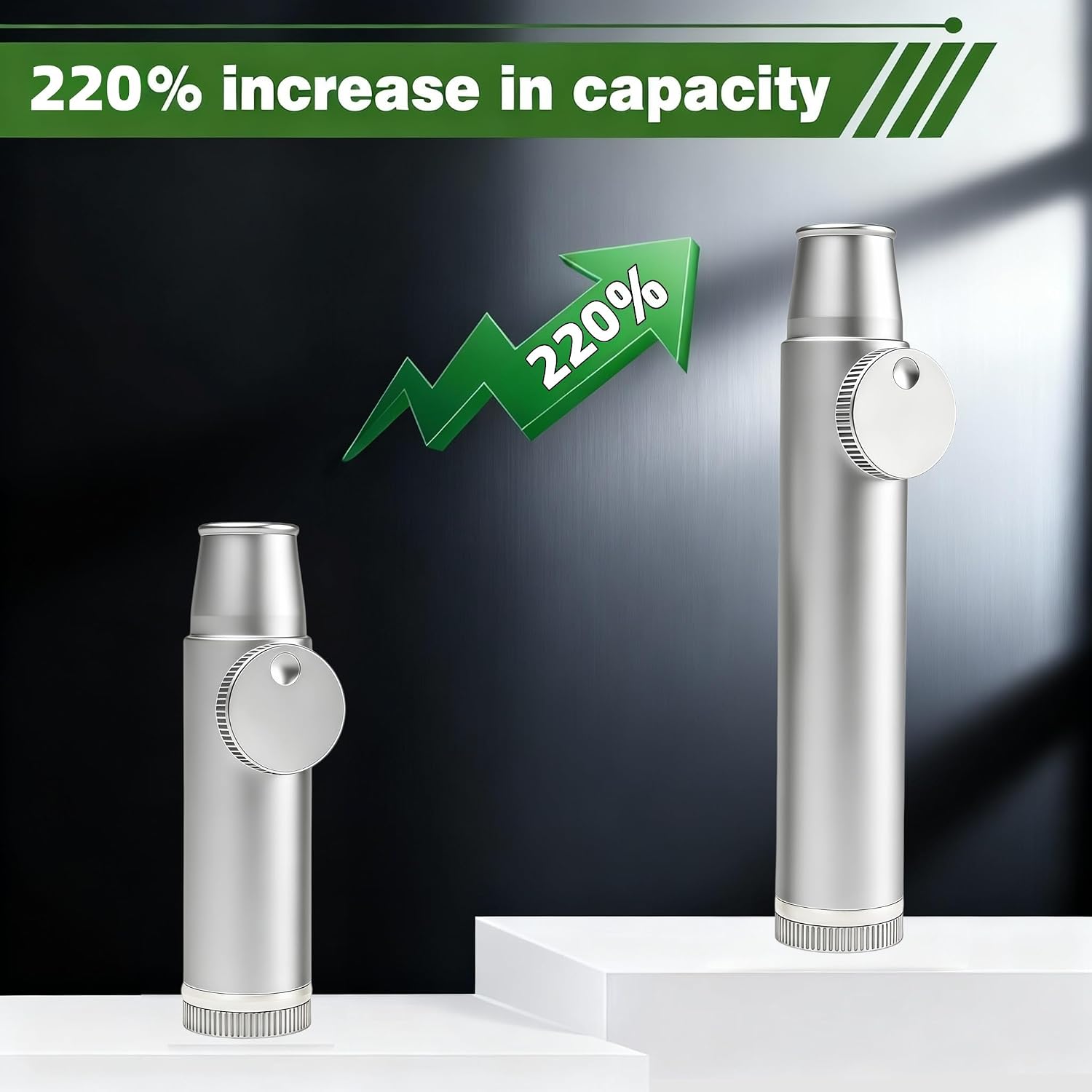 Leakproof Spice Dispenser Polished Aluminum Set of 3 (2 Small + 1 Large) | Portable Pocket Size Shakers for Camping, Travel & Kitchen