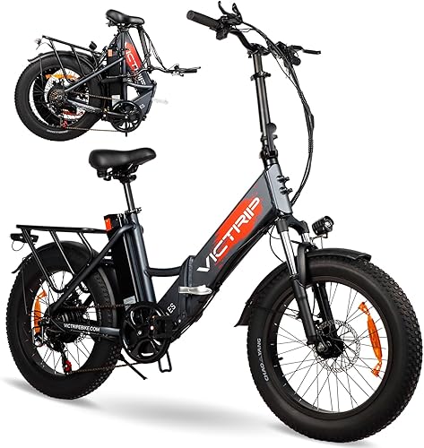 Bicicleta eléctrica para adultos 20.8Ah batería 75+ largo alcance 4-6 horas carga rápida 500 W 24.8 Mph 7 velocidades 20 x 3.0 grasa neumático LCD
