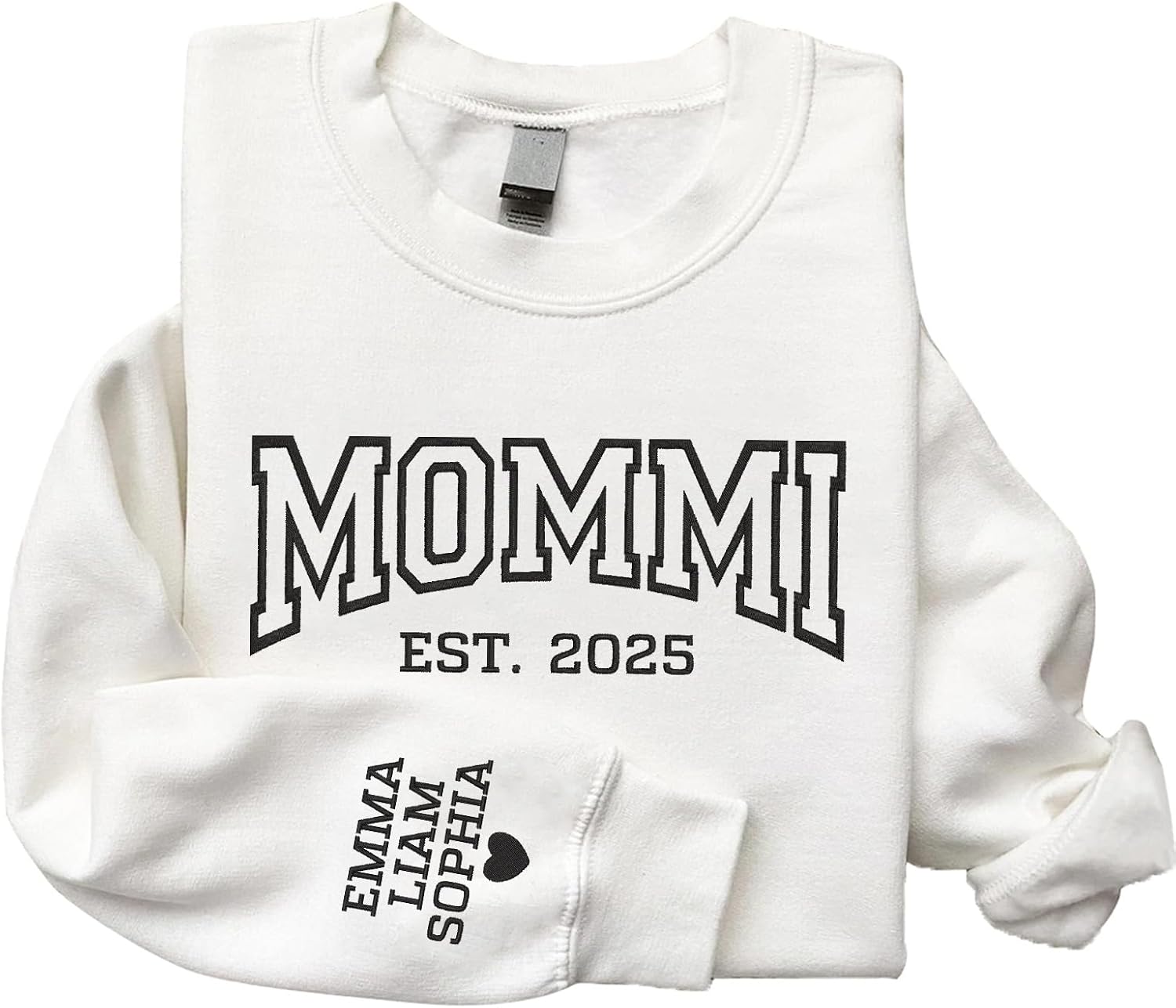 Noni Custom Embroidered Sweatshirt – Design Your Own Text or Name, Personalized Unisex Crewneck, Unique Gift for Him & Her, Soft Cotton Sweater for Christmas, Birthday, Anniversary - Image 5