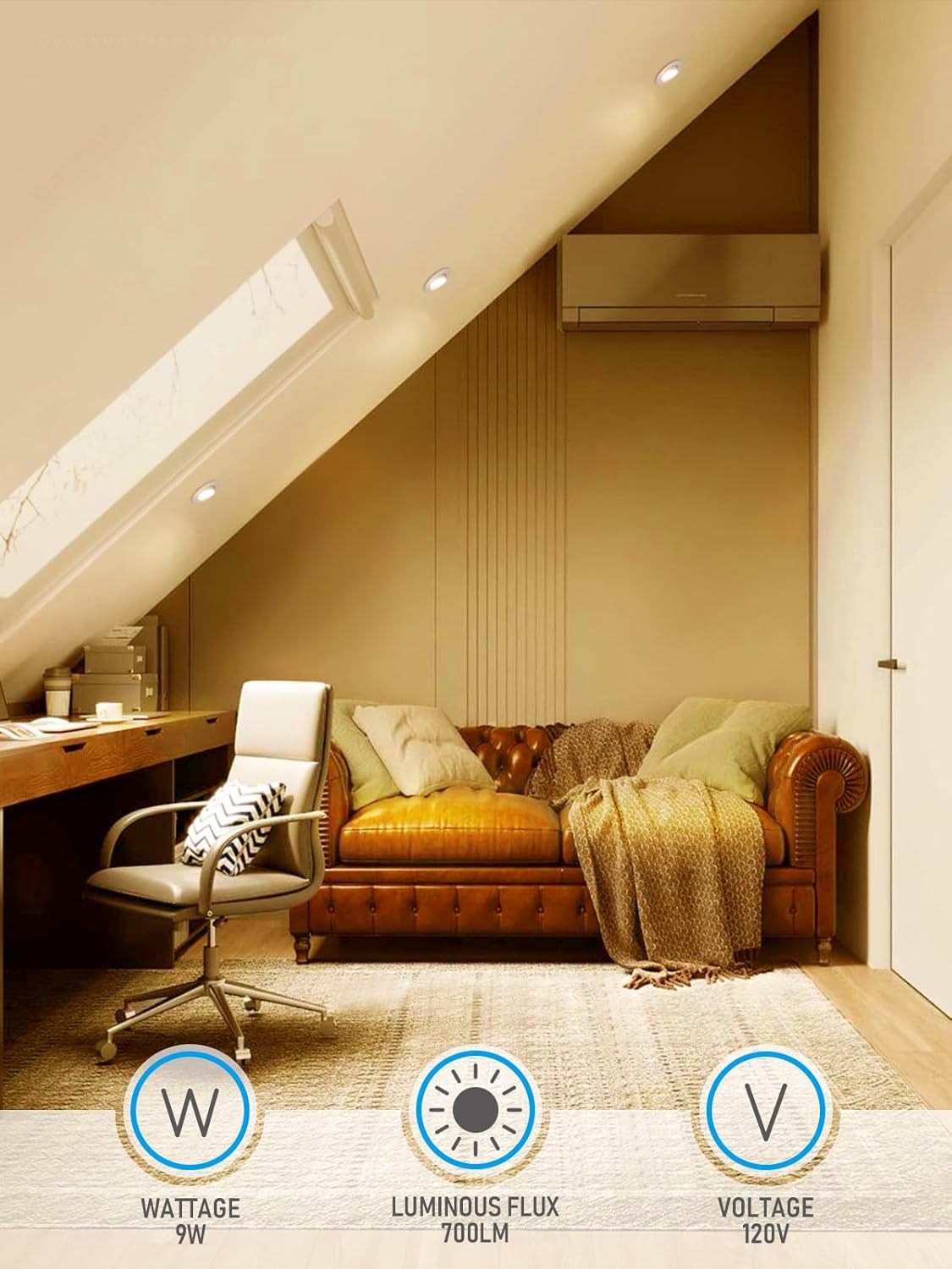 TORCHSTAR 4 Inch LED Gimbal Retrofit Recessed Light Dimmable, 9W Swivel Adjustable Eyeball Downlight, CRI90, Directional Eyeball Can Light, ETL Listed, 2700K Soft White, Pack of 4