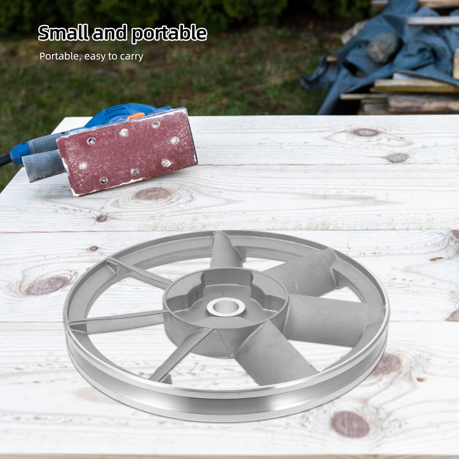 Compressor Motor Belt Pulley Air Compressor Belt Drive Wheel Aluminum Air Compressor Motor Pulley Air Pump Drive Wheel Heavy-Duty