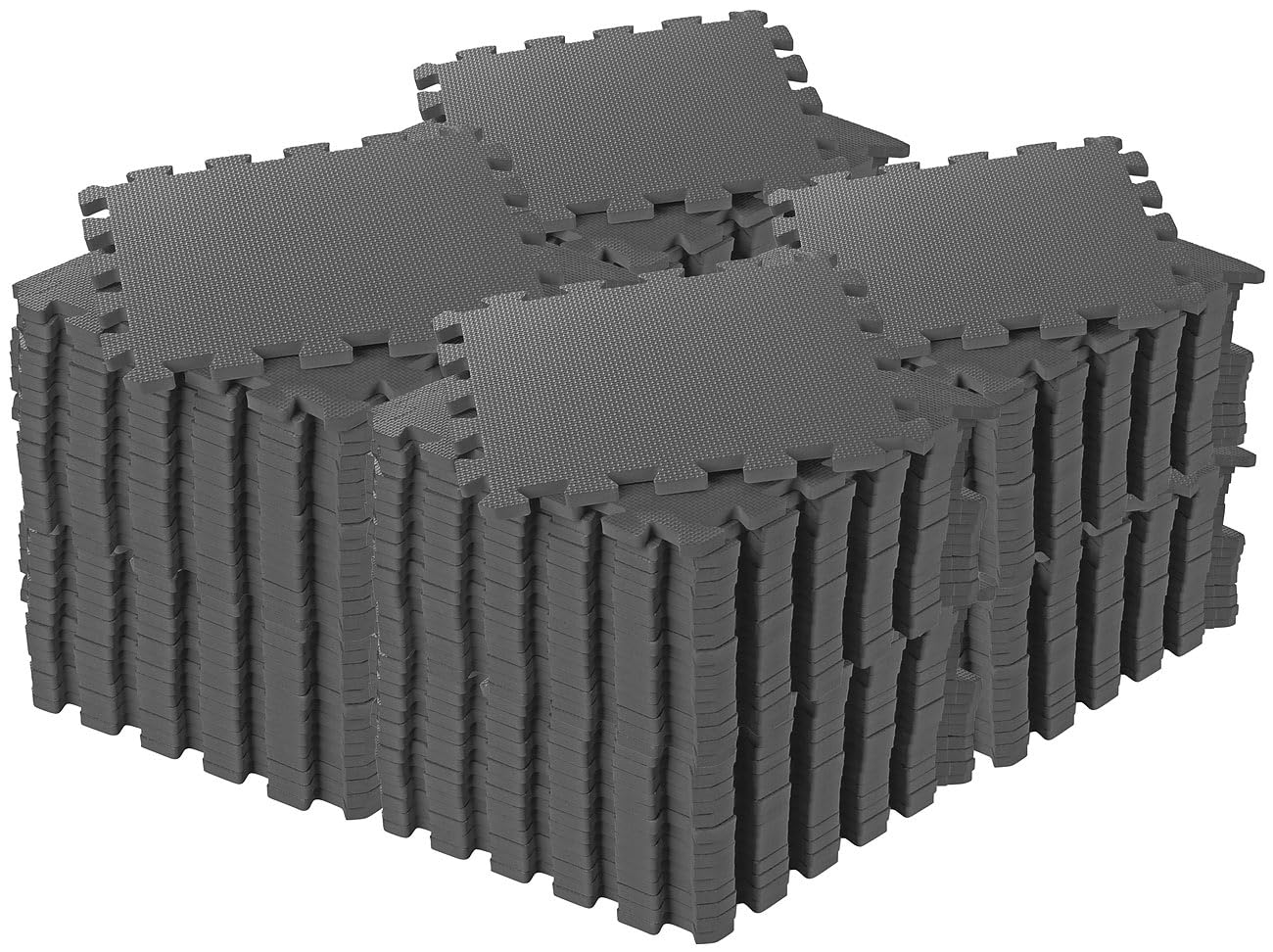 PEARL sports mata ochronna pod fitness: 144-set Maty ochronne podłogowe, 32 x 32 x 1 cm, wodoodporny (mata ochronna podłogi fitness EVA, pod bieżnię, puzzle)