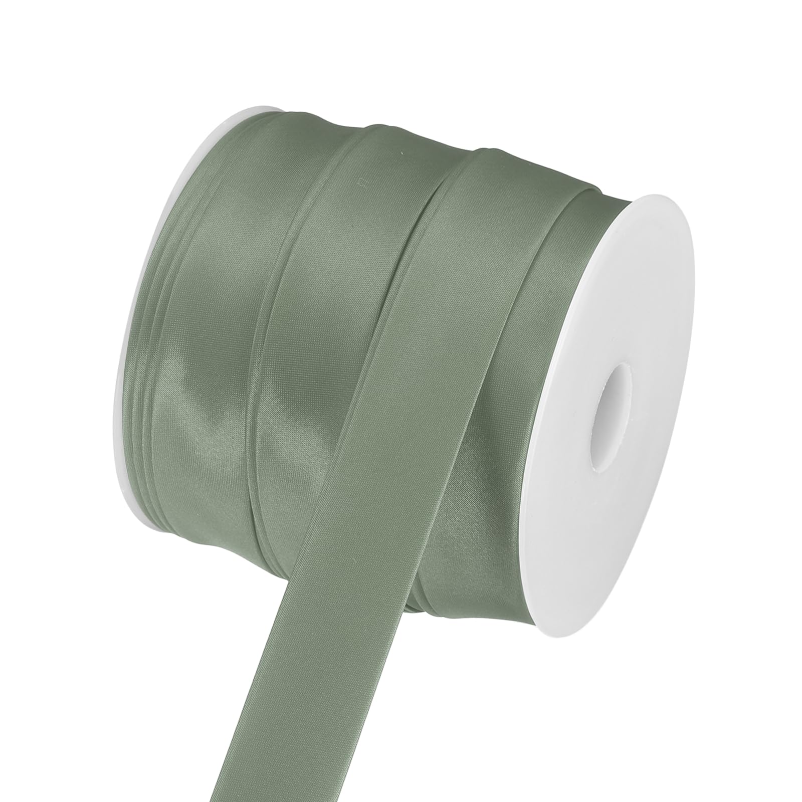 sourcing map Double Fold Bias Tape 1"(2.5cm) x 25 Yds Satin Bias Dark Gray