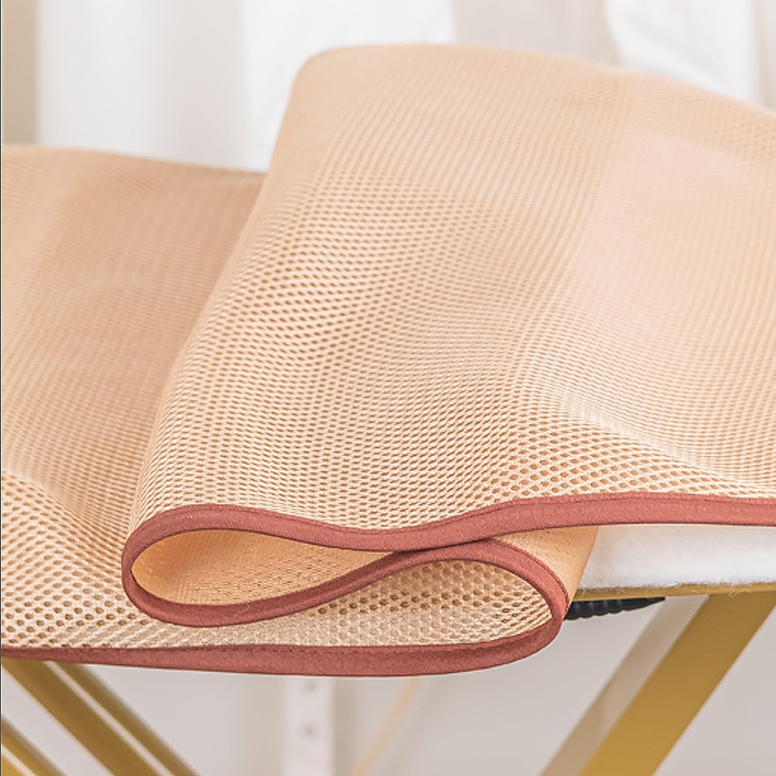 Genérico Funda de Tela de Repuesto para Tabla de Planchar, Resistente a Altas temperaturas, Gruesa, Antiadherente y con Almohadilla de algodón Gruesa (Color: Gris, tamaño: M)