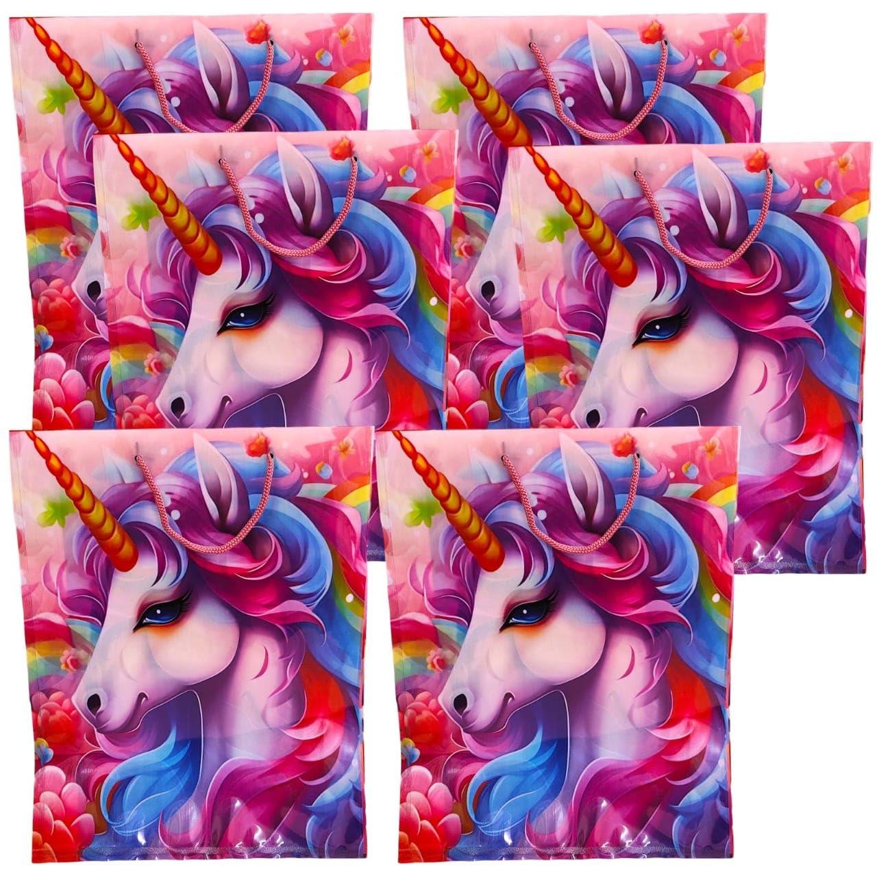 Paper Amanvani Unicorn Carry Bags For Return Gifts, Pack Of 6 Bags, Unicorn Theme Bags For Girls, Return Gift Goody Carry Hand Bags, Party Favor Gift Bags For Birthday Return Gifts For Kids,Multi (B0D299DXSQ) Amazon Price History, Amazon Price Tracker