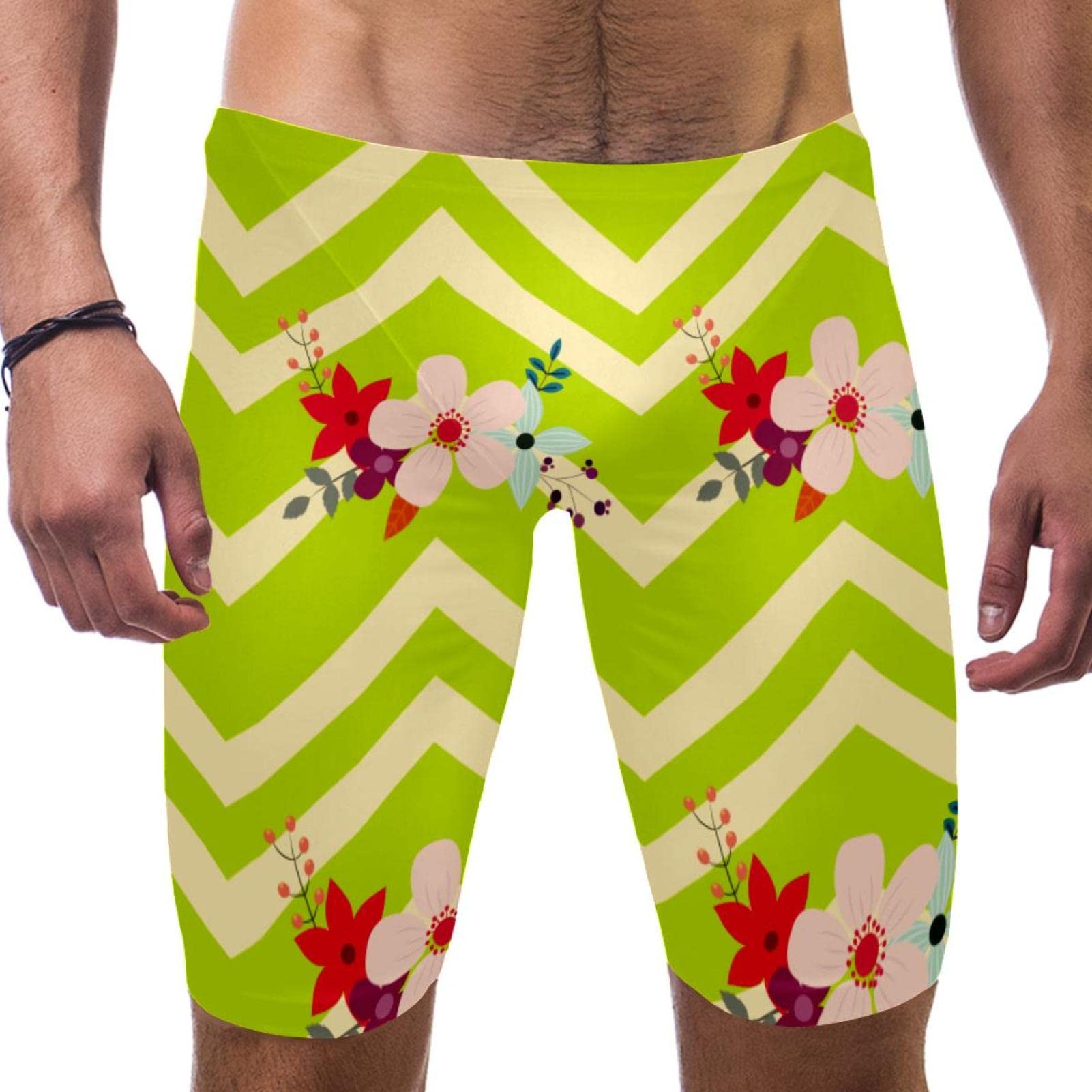 Swim jammers de hombre con costuras planas de competición para nadadores exigentes 7