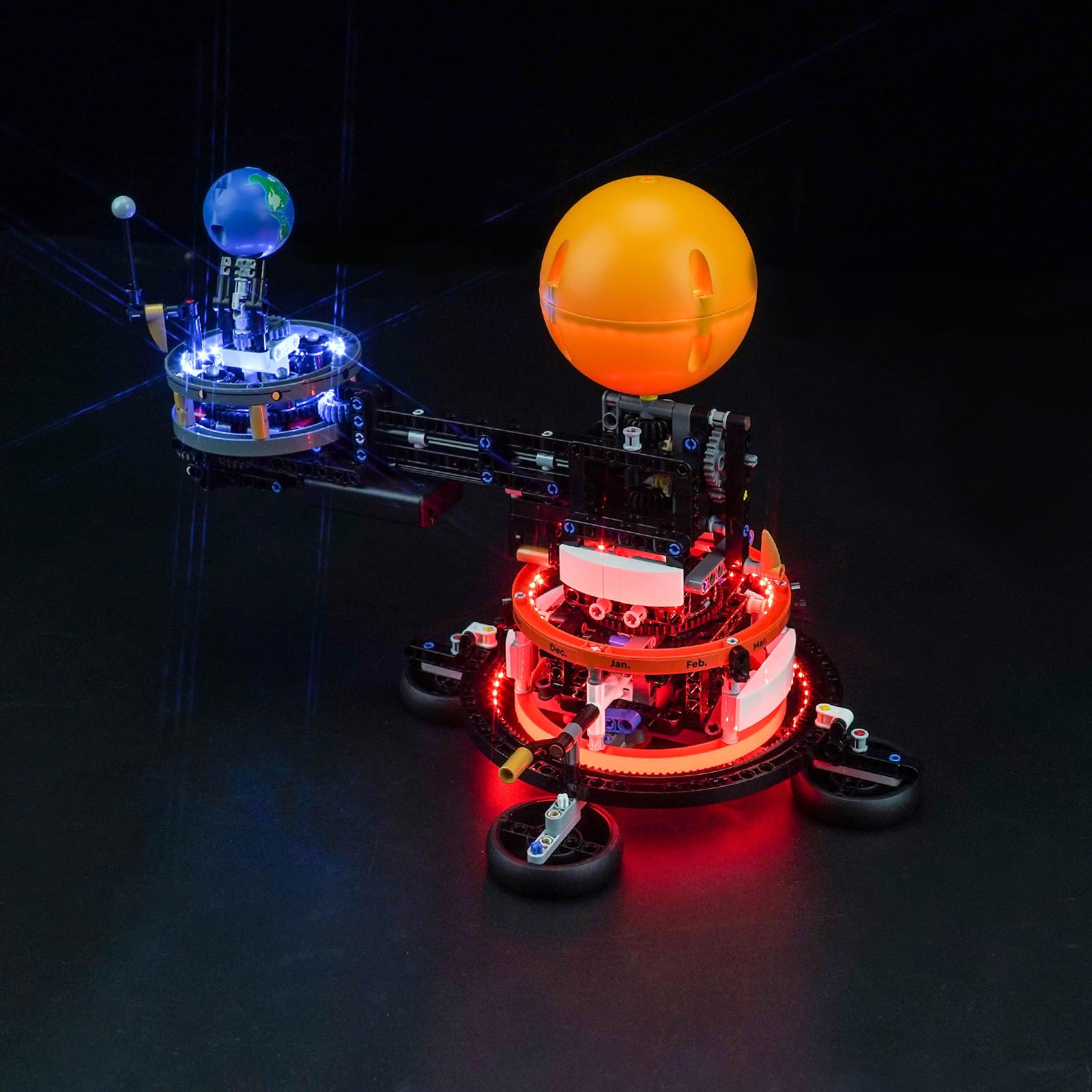 LocoLee Light for Lego Technic Planet Earth and Moon in Orbit - No Models Only Light, Creative Lighting Set Accessories Compatible with Lego Planet Earth and Moon in Orbit 42179 Technic Set