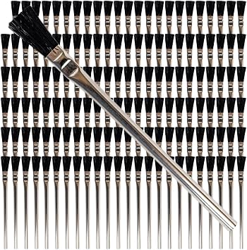 Pro Grade - Acid Brushes - 144 Count 3/8" Boar Hair Acid Flux Brushes