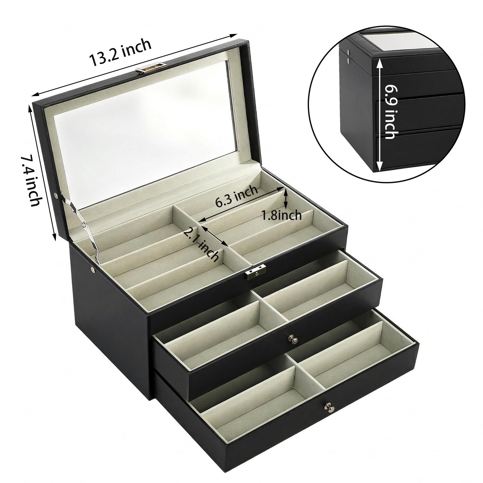 Amazon.com: Nicunom 18 Slots Sunglasses Organizer Collector