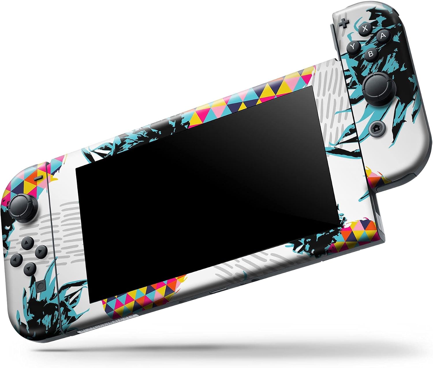 Design Skinz - Compatible with Nintendo Switch Joy-Con Only - Skin Decal Protective Scratch-Resistant Removable Vinyl Wrap Cover - Retro Summer Pineapple v3 image 2