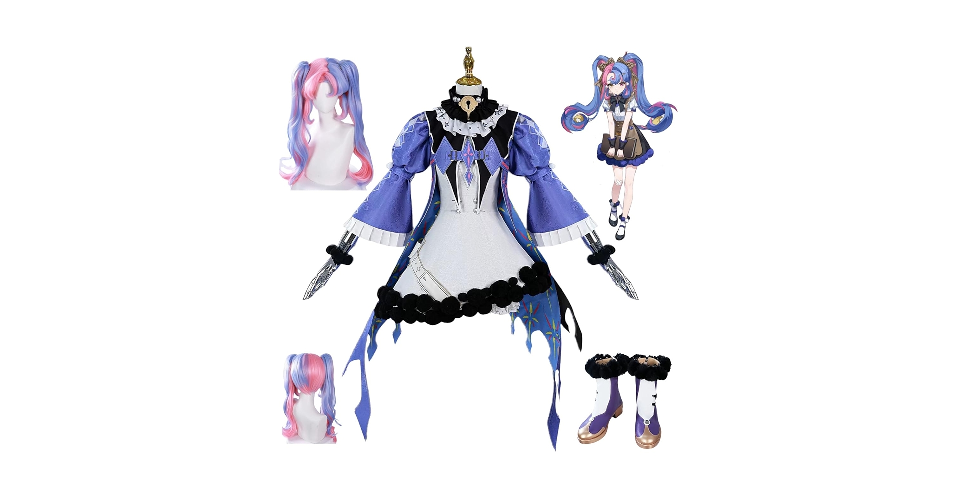 ロココ コスプレ衣装+靴 鳴潮 （仮面+鍵付き） ロココ コスプレ衣装+靴 鳴潮 （仮面+鍵付き） ロココ コスプレ衣装+靴