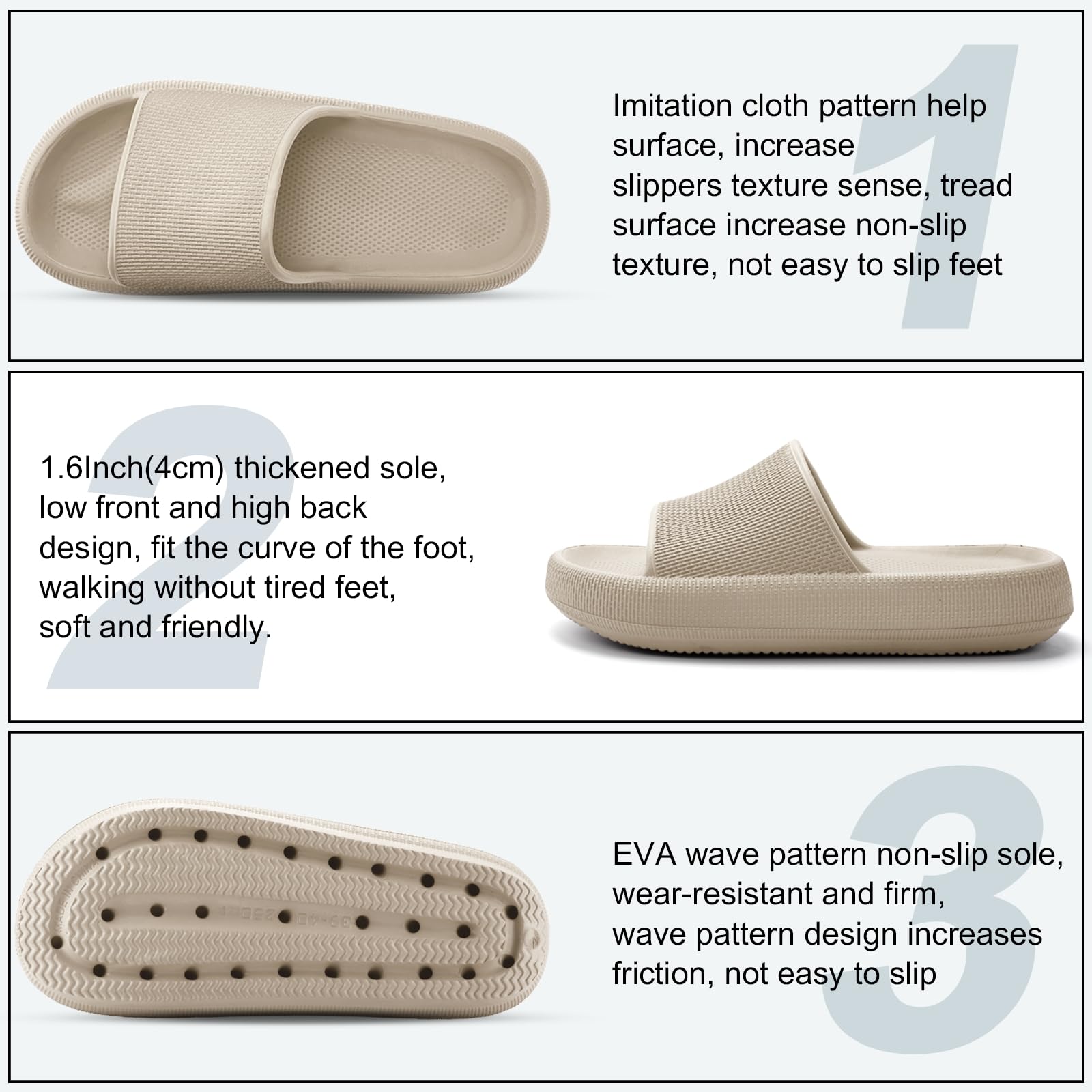 HEOAARG Ciabatte Donna Uomo Leggero Ciabatte Casa Ciabatte Piscina Slider Ciabatte Nuvole Casa Pantofole Ciabatte da Mare Doccia Spiaggia Bagno Giardino